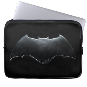 Funda Para Portátil Liga de la Justicia   Símbolo batman metálico
