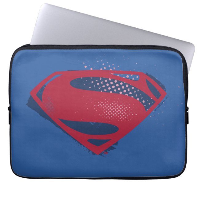Funda Para Portátil Liga de la Justicia | Símbolo de Superman de broch (Frente)