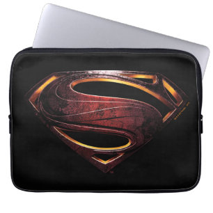 Funda Para Portátil Liga de la Justicia   Símbolo de superman metálico