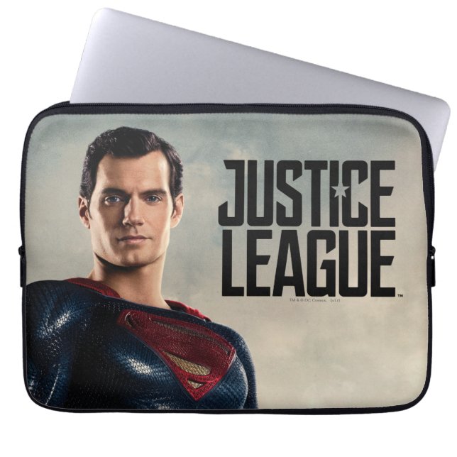 Funda Para Portátil Liga de la Justicia | Superman En Battlefield (Frente)