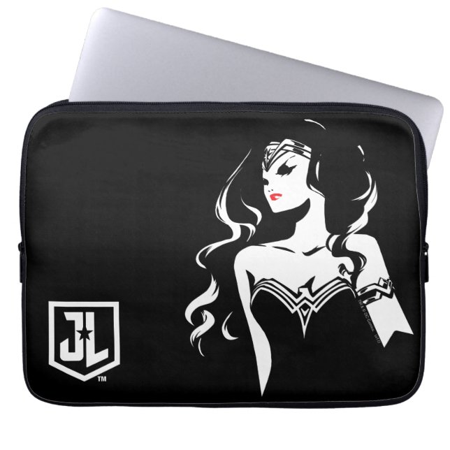 Funda Para Portátil Liga de la Justicia | Wonwoman Noir Pop Art (Frente)