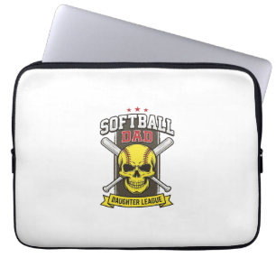 Funda Para Portátil Liga de softball padre e hija Diseño vectorial vin