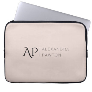 Funda Para Portátil Light Pink Simple Minimalist Personalized