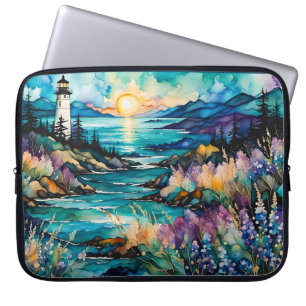 Funda Para Portátil Lighthouse Bay Mountain Wilflower Garden