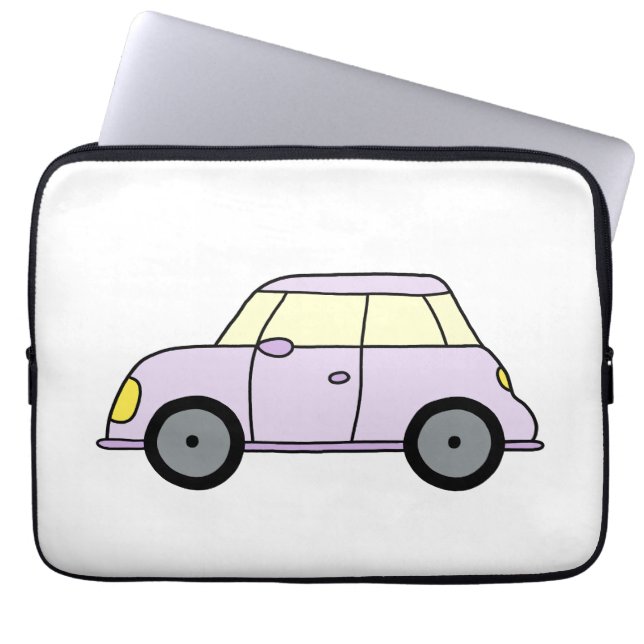 Funda Para Portátil Lila Kleinwagen (Frente)