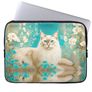 Funda Para Portátil Lilac Lynx Point Arte Retrato Siamés