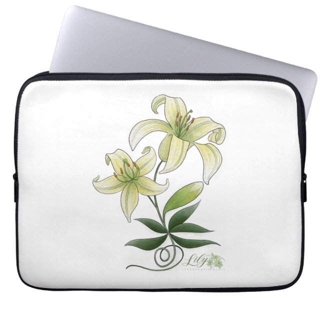 Funda Para Portátil Lilies (Frente)
