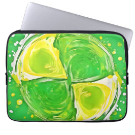 Funda Para Portátil Lime Green Spiral