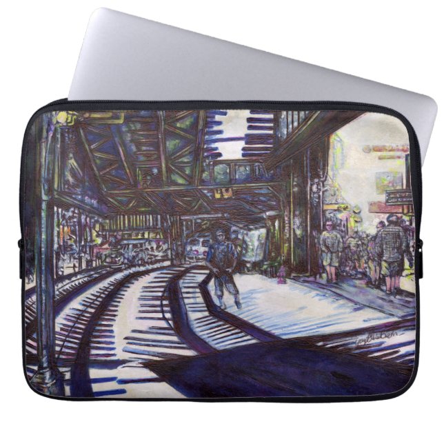 Funda Para Portátil Limpiando el piano (Frente)