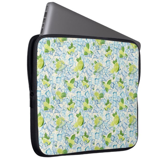 Funda Para Portátil Limpieza, menta y cubos de hielo (Anverso derecho)
