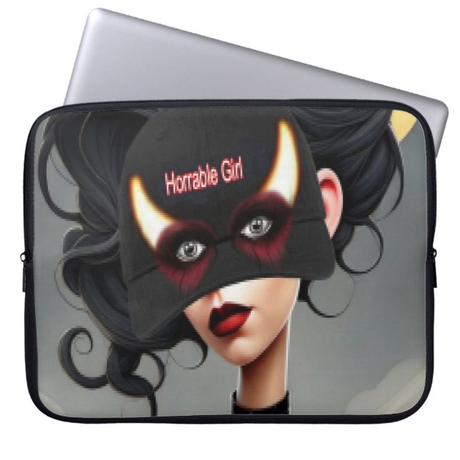Funda Para Portátil Linda horrible chica  (Frente)