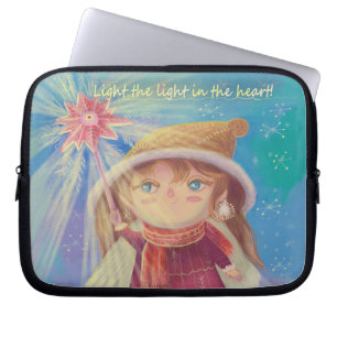 Funda Para Portátil lindo ángel de Navidad