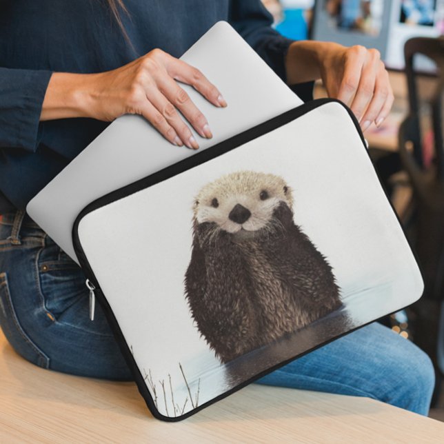 Funda Para Portátil Lindo Animal Nutria Mar (Subido por el creador)