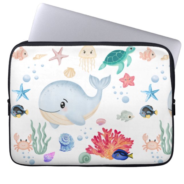 Funda Para Portátil Lindo Bajo el mar (Frente)