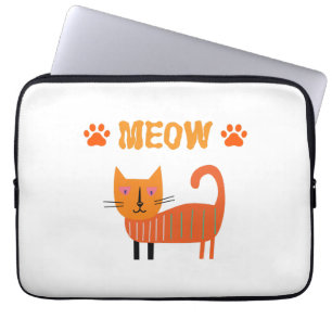 Funda Para Portátil lindo gato colorido se ve genial en las mangas de
