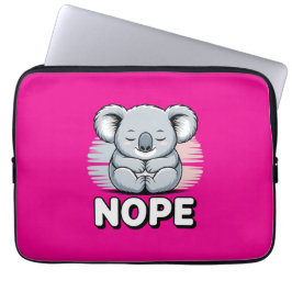 Funda Para Portátil Lindo koala dormido “No” divertido cartoon