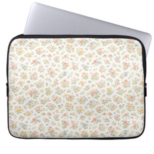 Funda Para Portátil Lindo patrón floral sin costuras pequeño y delicad