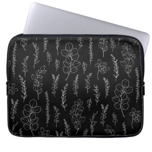 Funda Para Portátil Line Art Eucalyptus Pattern