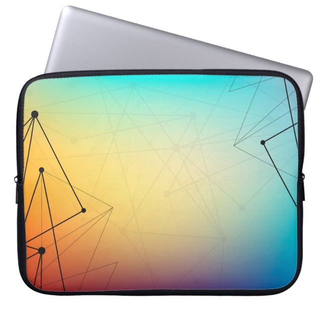 Funda Para Portátil Línea abstracta de fondo (Frente)