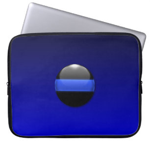 Funda Para Portátil Línea Azul delgada
