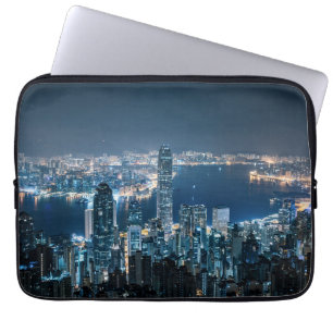 Funda Para Portátil Línea costera Isla de Hong Kong, Asia