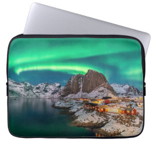 Funda Para Portátil Línea costera   Islas Lofoten, Hamnoy, Noruega