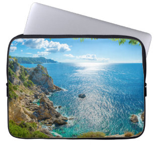 Funda Para Portátil Línea costera Palaiokastritsa, Corfú, Grecia