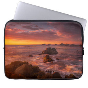 Funda Para Portátil Línea costera   Sunset Pacific Grove Carmel Califo