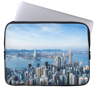 Funda Para Portátil Línea costera   Tsim Sha Tsu, isla de Hong Kong, A