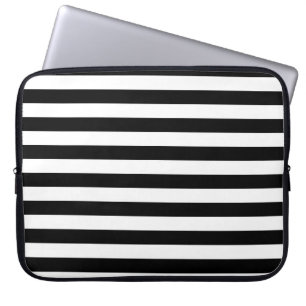Funda Para Portátil Linear negro elegante clásico