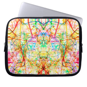 Funda Para Portátil Líneas abstractas de color lindo arrojan almohada