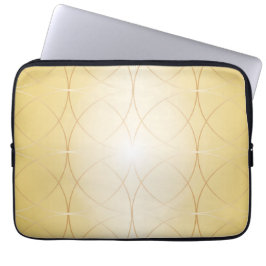 Funda Para Portátil Líneas abstractas de oro