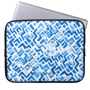 Funda Para Portátil Líneas de acuarela abstractas y patrón de rayas