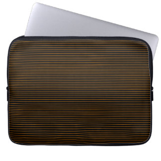 Funda Para Portátil Líneas de naranja mínimas