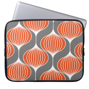 Funda Para Portátil Líneas onduladas: patrón geométrico vintage.