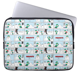 Funda Para Portátil Linus Construye Un Hombre De Nieve