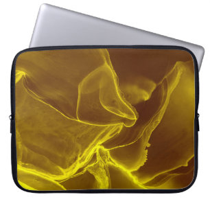 Funda Para Portátil Líquido de tinta del glamur. Marrón, Precioso efec