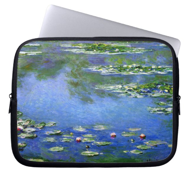 Funda Para Portátil Lirios de agua de Claude Monet (Frente)