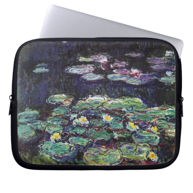 Funda Para Portátil Lirios de agua de Claude Monet (Frente)