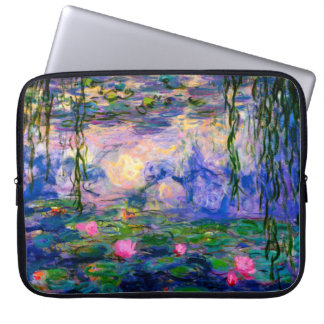 Funda Para Portátil Lirios de agua de Monet v3