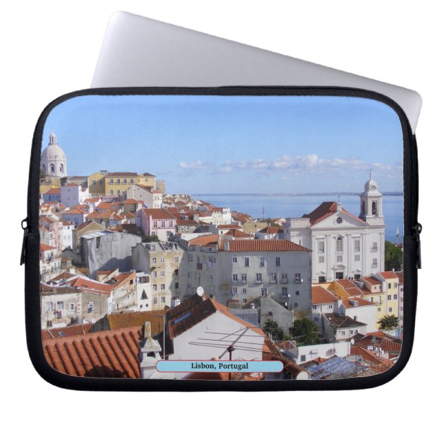 Funda Para Portátil Lisboa, Portugal (Frente)