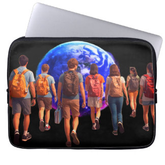 Funda Para Portátil Listos para el mundo De vuelta a la escuela