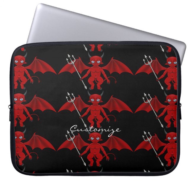 Funda Para Portátil Little Red Devil Thunder_Cove (Frente)