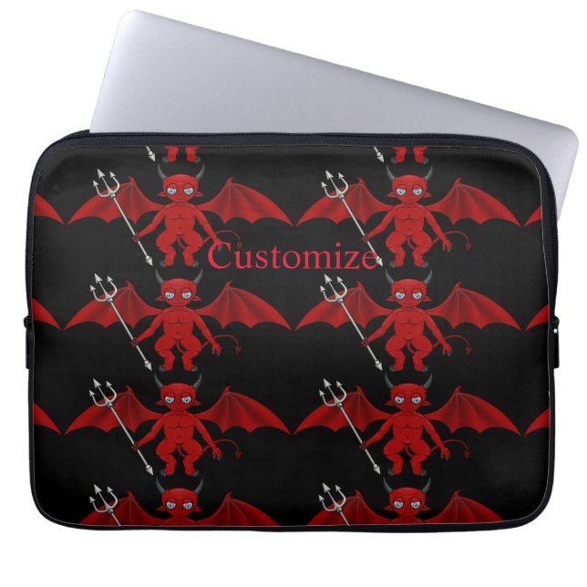 Funda Para Portátil Little Red Devil Thunder_Cove (Frente)