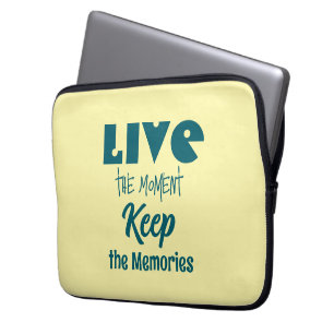 Funda Para Portátil Live the Moment, Keep the Recuerdos Electronics Ba