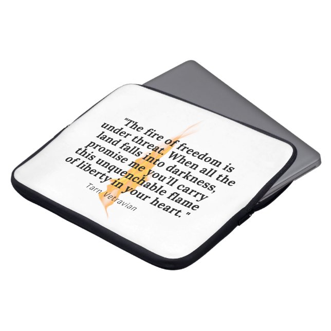 Funda Para Portátil Llama inexorable - Manga para portátil (Superior anverso)