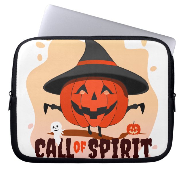 Funda Para Portátil Llamado de Espíritu de Halloween (Frente)