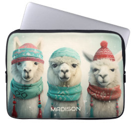 Funda Para Portátil Llamas de invierno de nombre personalizado