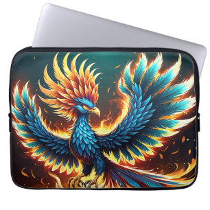 Funda Para Portátil Llamas de la Majestuosa Cresta del Fénix