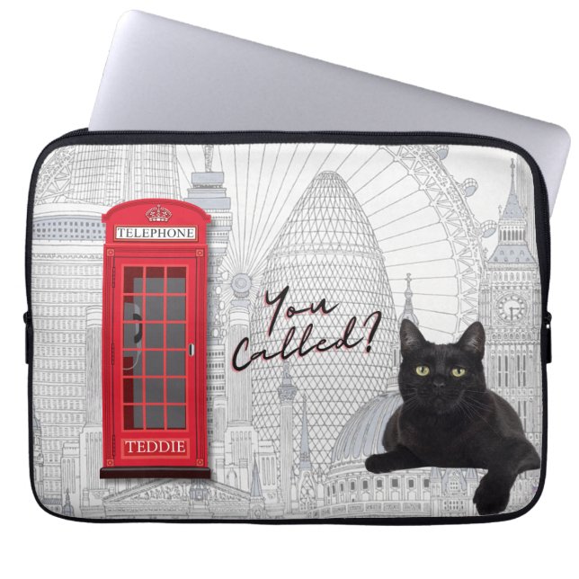 Funda Para Portátil '¿Llamaste?' Bolso de Electrónicos Personalizable  (Frente)